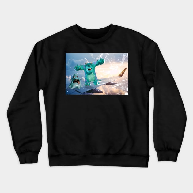 MONSTER ART PRINTS Crewneck Sweatshirt by MICHAEL ZHOU